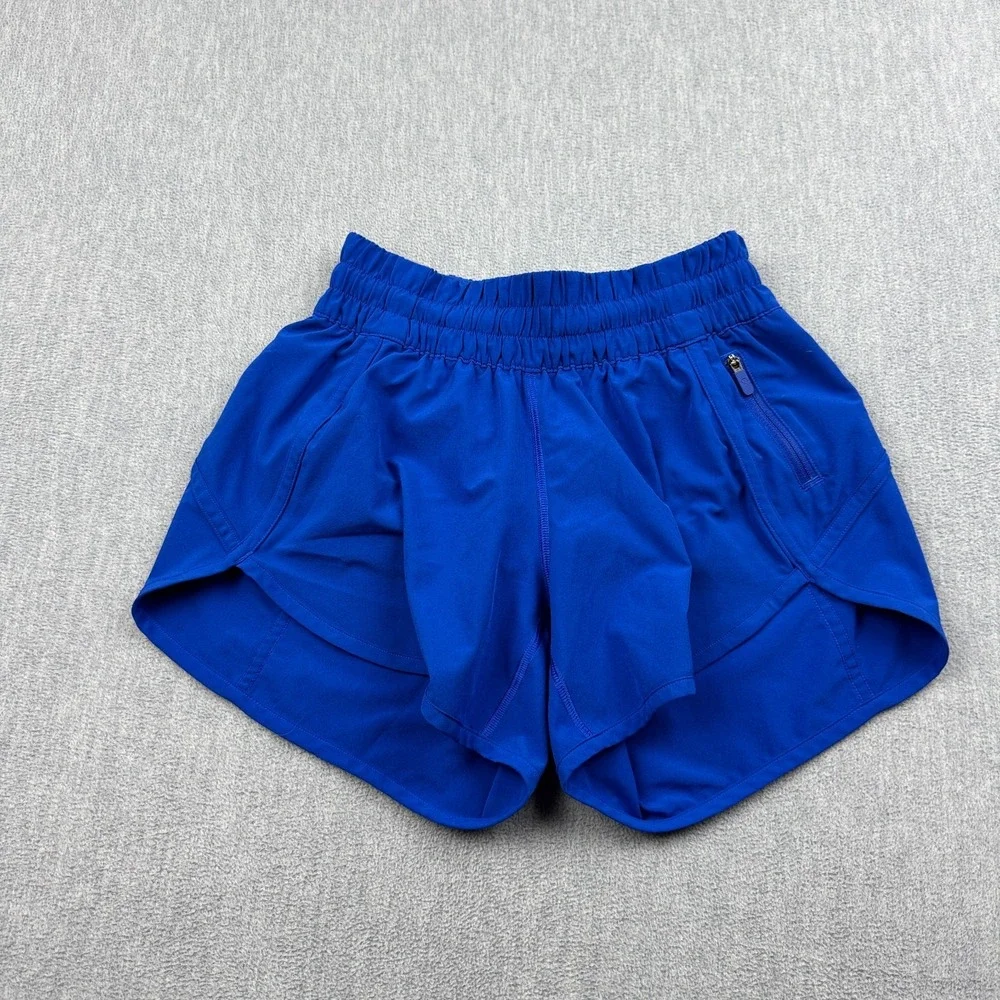 Lululemon Shorts Womens 4 Blue Tracker V Pocket 4